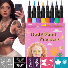 Watercolor Non Toxic Body Marker Pen Body Paint