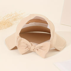 Beige Reversible Visor Hat UV Protection Sunscreen Travel Beach Hat