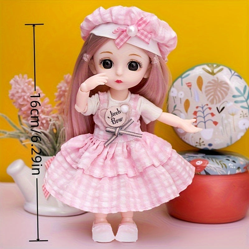 Lovely Couple Dolls Decoration Movable Joint Educational Play Pretend Dolls