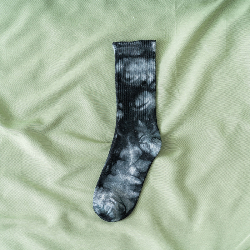 Colorful Tie Dye Streetwear Tube Socks