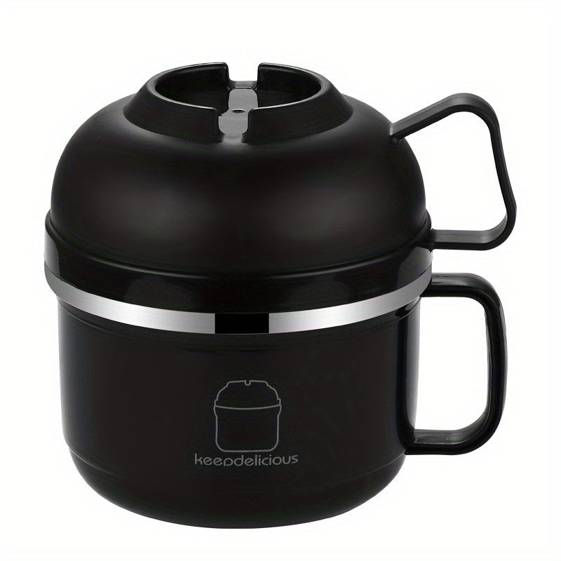 Stainless Steel Fast Food Cup with Lid - Large Capacity