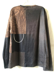 Vintage Block Print Men's Sweatshirt for Autumn