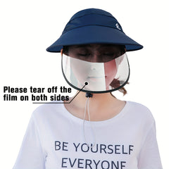 Large Brim Anti UV Sun Protection Visor Hat for Outdoor Sport