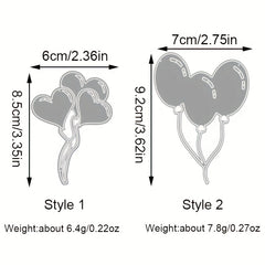 Heart Balloon Metal Cutting Dies Stencil for Scrapbook Embossing Craft DIY Album
