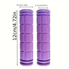 2pcs Colorful Fixed Gear Bike Handlebar Cover Soft Rubber Grip Stopper