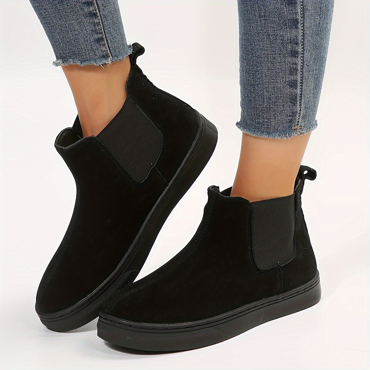 Women's Plush Lined Snow Boots Slip On Comfort Ankle Boots