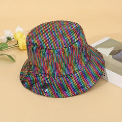 Sequin Double sided Sunshade Fisherman Hat