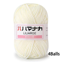 4pcs Milk Thread Doll Thread Baby Child Wool Thread Crochet Thread