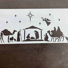 Plastic Nativity Of Jesus Stencil Christmas Drawing Template