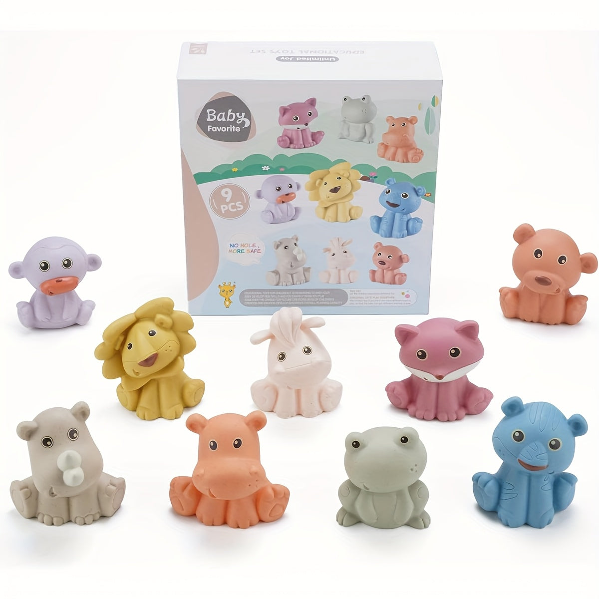 6 Months Baby Bath Toys Set Animal Mold Bathtub Water Play Kids Toy