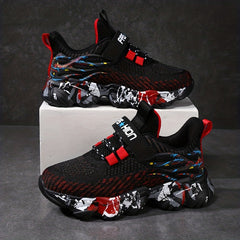 Boy's Running Shoes Anti skid Breathable Sneakers For School