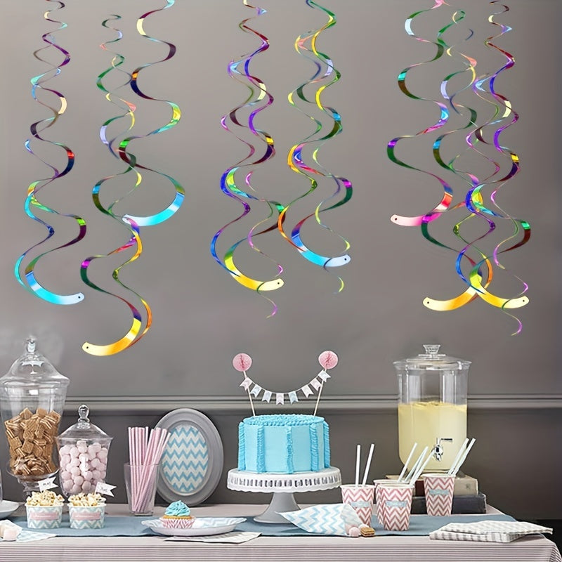 6pcs Ceiling Hanging PVC Pendants for Wedding & Kids Party Decor