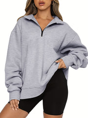 Casual Quarter Zip Sweatshirt for Women