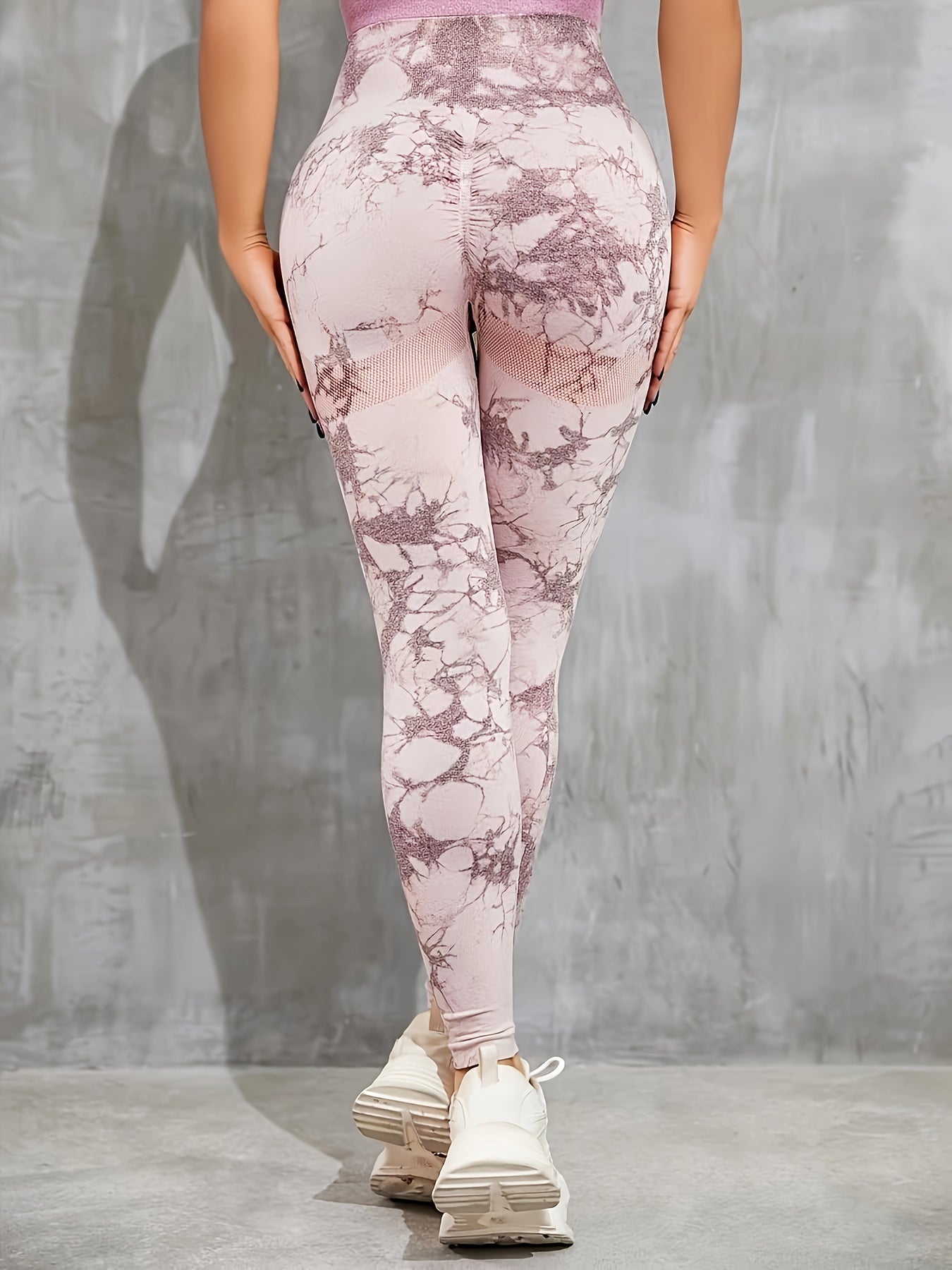 Tie Dye High Waist Seamless Yoga Pants High Stretch