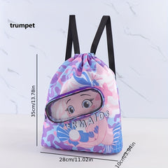 Kids Swimming Bag Waterproof Cartoon Beach Backpack