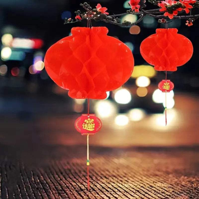 Hot Spring Lantern Red Lantern Decoration Year Paper Lantern Dress Up
