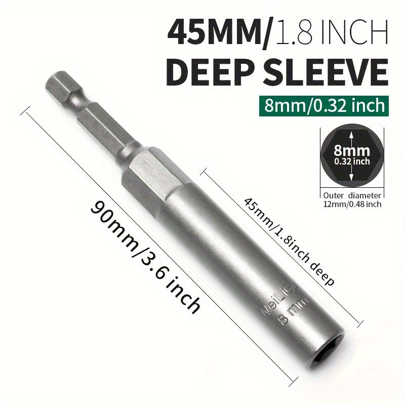 45mm Deep Socket Hexagonal Wind Batch Socket Wrench