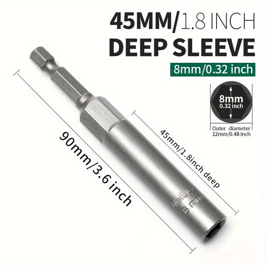 45mm Deep Socket Hexagonal Wind Batch Socket Wrench