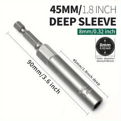 45mm Deep Socket Hexagonal Wind Batch Socket Wrench