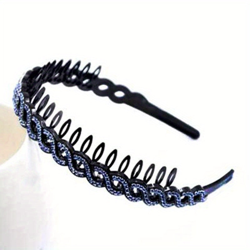 Red Waves Hair Band Anti-Slip Face Washing Hair Clip