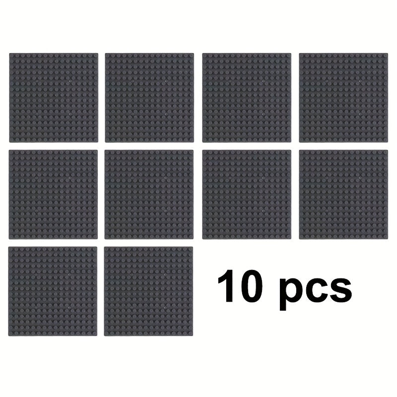10pcs 5x5 Base Plates for Building Blocks, Compatible with All Brands