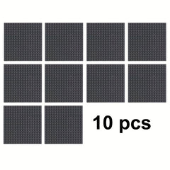 10pcs 5x5 Base Plates for Building Blocks, Compatible with All Brands