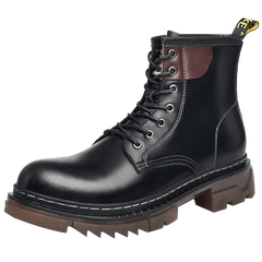 Men's Preppy Style Service Boots Casual Lace up Walking Shoes