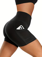 Women's Biker Shorts with Pockets for Running