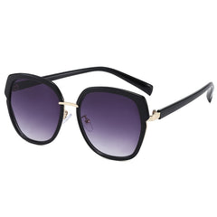 Polygon Women's Sunshade Sunglasses with Zipper Case