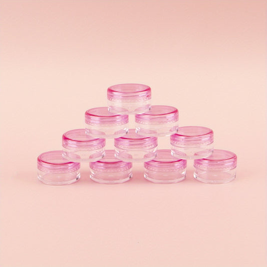 10pcs 5g Travel Cosmetic Jars Leak Proof Mini Portable Clear Cream Containers