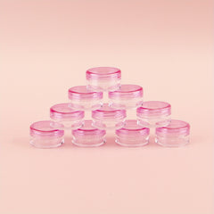 10pcs 5g Travel Cosmetic Jars Leak Proof Mini Portable Clear Cream Containers