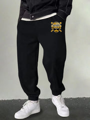 Men's Triple Threat Print Sweatpants Casual Drawstring Loose Joggers