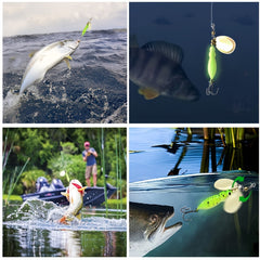 Luminous Rotating Sequin Bait Insect Shaped for Bass Trout Seawater Fresh