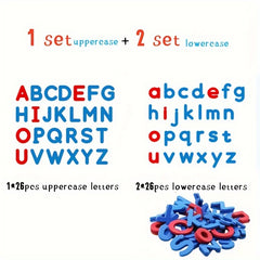 26pc Magnetic Stickers Number & Letters Red English Educational Children's Toys