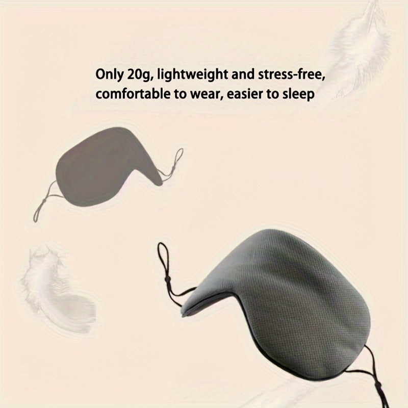 Adjustable Soft Blackout Sleep Eye Mask for Travel Rest Nap