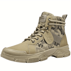 Men's Camo Tactical Boots High Top Lace Up Shoes