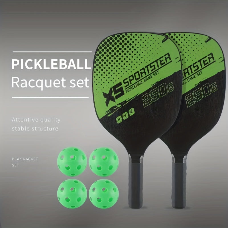 Pickleball Fun Pack with 2 Rackets, 4 Balls & More