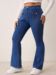 Retro Flared High Waisted Jeans