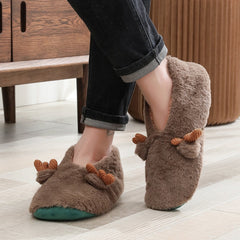 Men's Cartoon Plush Indoor Slippers Christmas