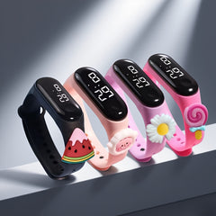 4pcs Cartoon Doll LED Touch Screen Bracelet Sports Jewelry Watch