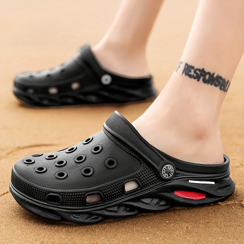 Unisex Lightweight Comfy Clogs Hollow Out Non Slip Garden Shoes