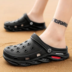 Unisex Lightweight Comfy Clogs Hollow Out Non Slip Garden Shoes