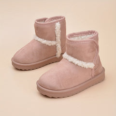 Boys' Non-Slip Snow Boots Soft Warm Plus Fleece Slip On Boots