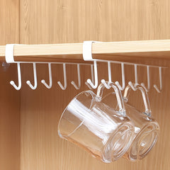 2pcs Kitchen Storage Rack Hanging Hook Cabinet Hanging Rack