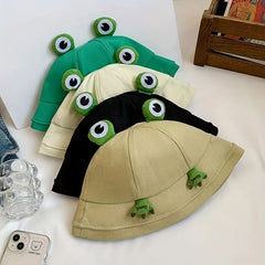 Frog Hat for Kids Sun Protection Outdoor Basin Hat
