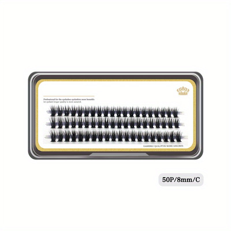 50D Thick Self Grafted Faux Mink Cluster False Eyelashes