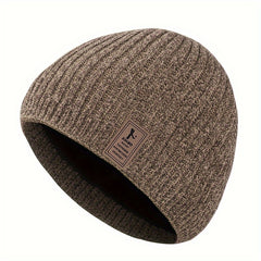 Winter Velvet Beanie Hat Knitted Hat Outdoor Cycling Coldproof Beanie Hat