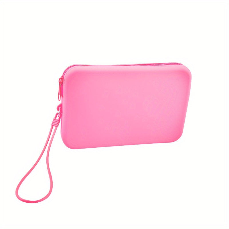Waterproof Silicone Cosmetic Bag for Women Toiletry Storage Makeup Organizer