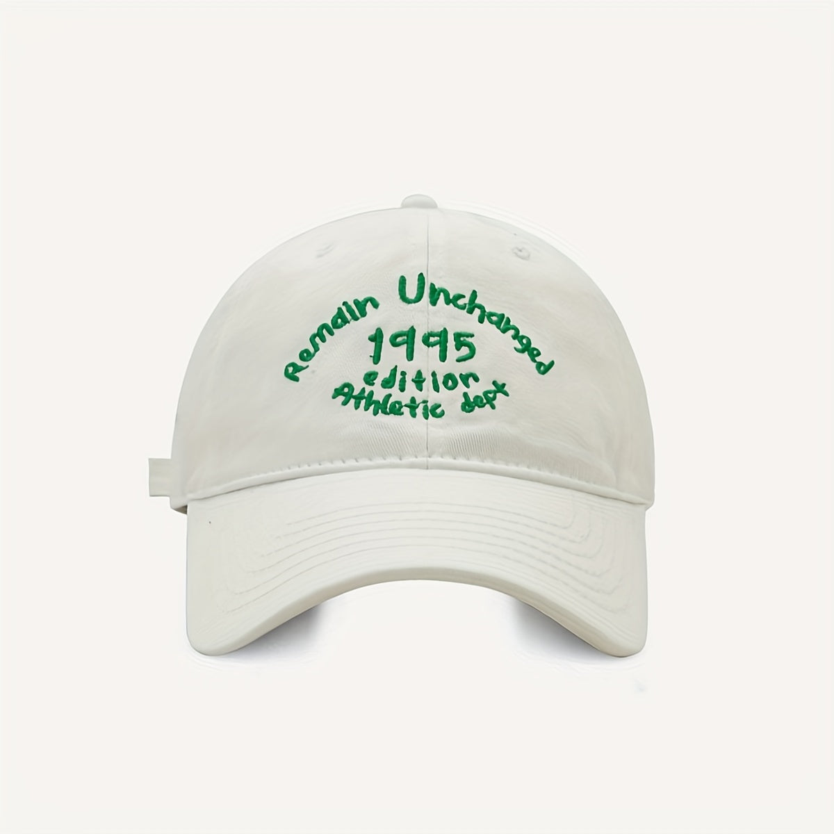 Unisex Sunshade Breathable Baseball Cap Green Letter Embroidery
