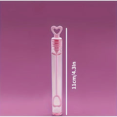 12pcs Love Heart Wand Tube Bubble Soap Bottle Wedding Birthday Party Decoration